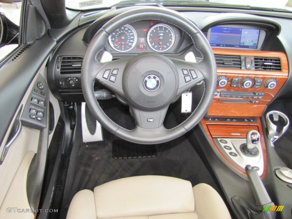 2008 BMW M6 Convertible Sepang Beige Dashboard Photo #69831118
