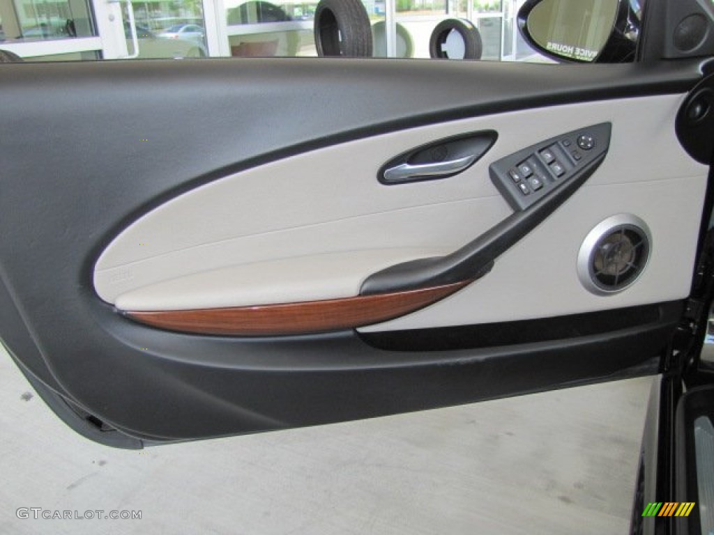 2008 BMW M6 Convertible Sepang Beige Door Panel Photo #69831202
