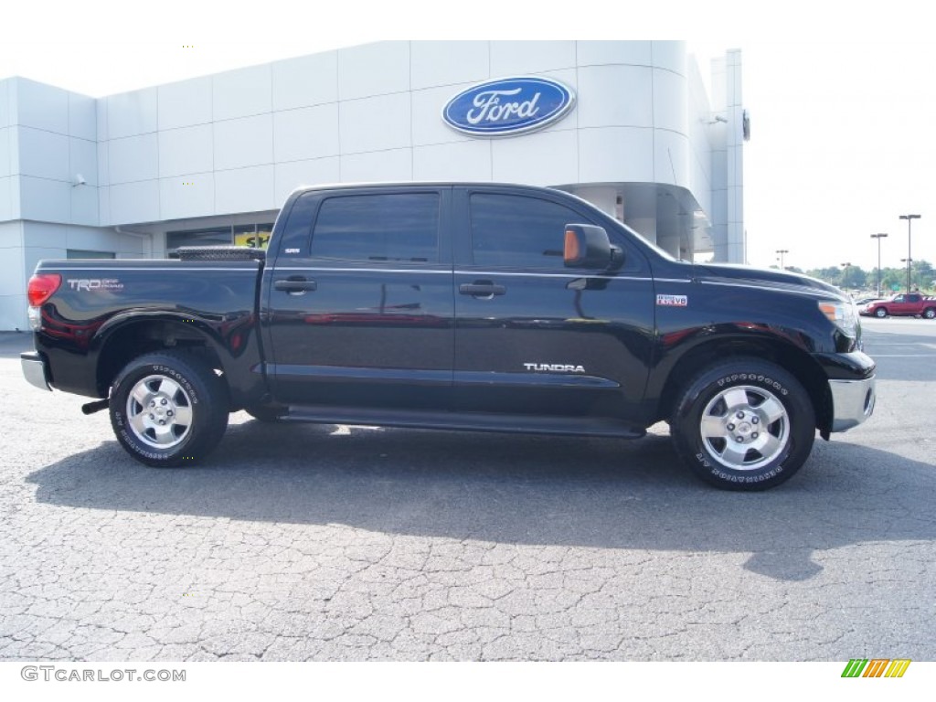 2008 Tundra SR5 TRD CrewMax - Black / Black photo #2