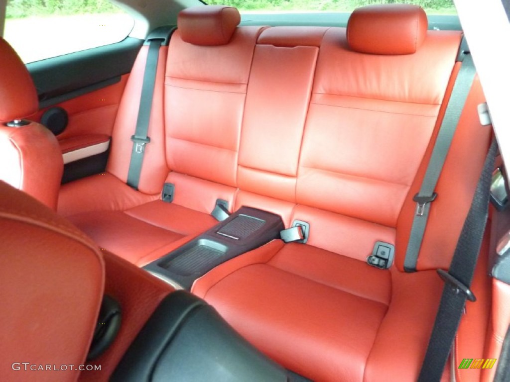 2007 3 Series 328xi Coupe - Titanium Silver Metallic / Coral Red/Black photo #20