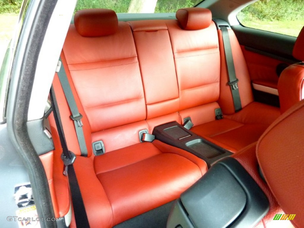 2007 3 Series 328xi Coupe - Titanium Silver Metallic / Coral Red/Black photo #21