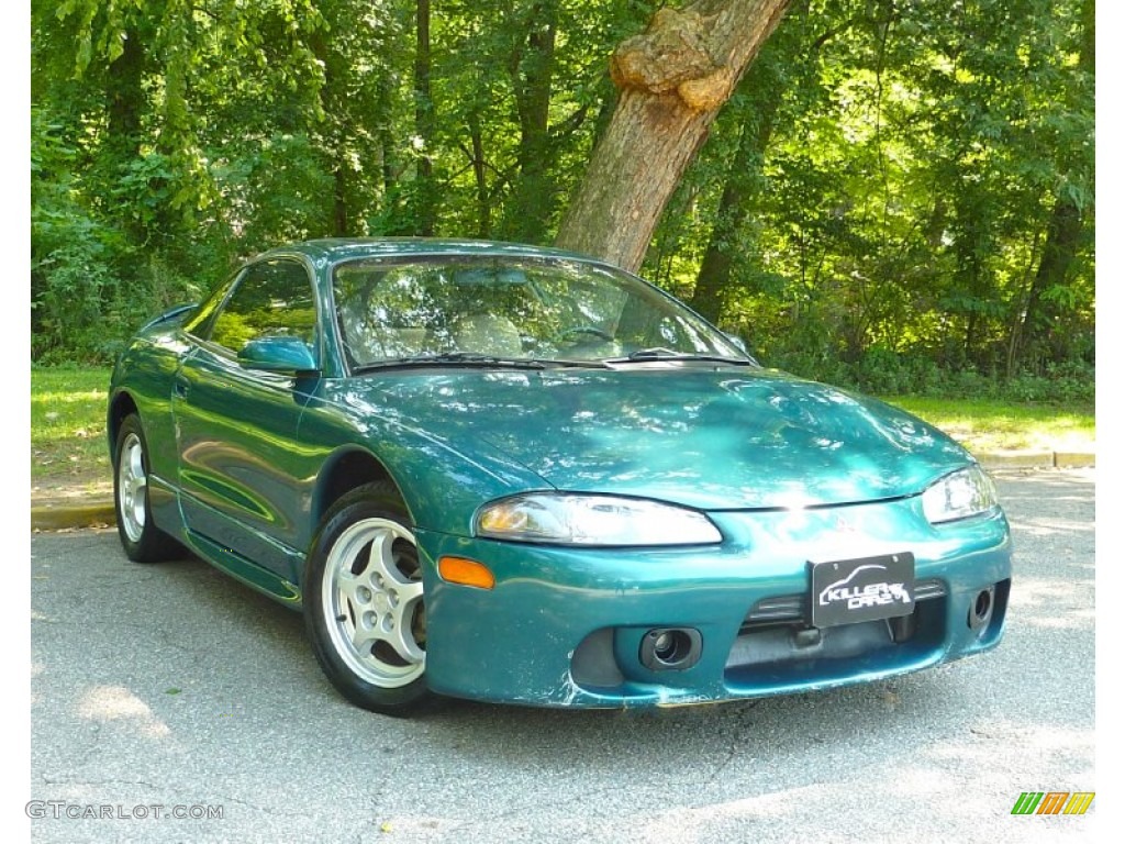1997 Eclipse GS Coupe - Monarch Green Pearl Metallic / Beige photo #1