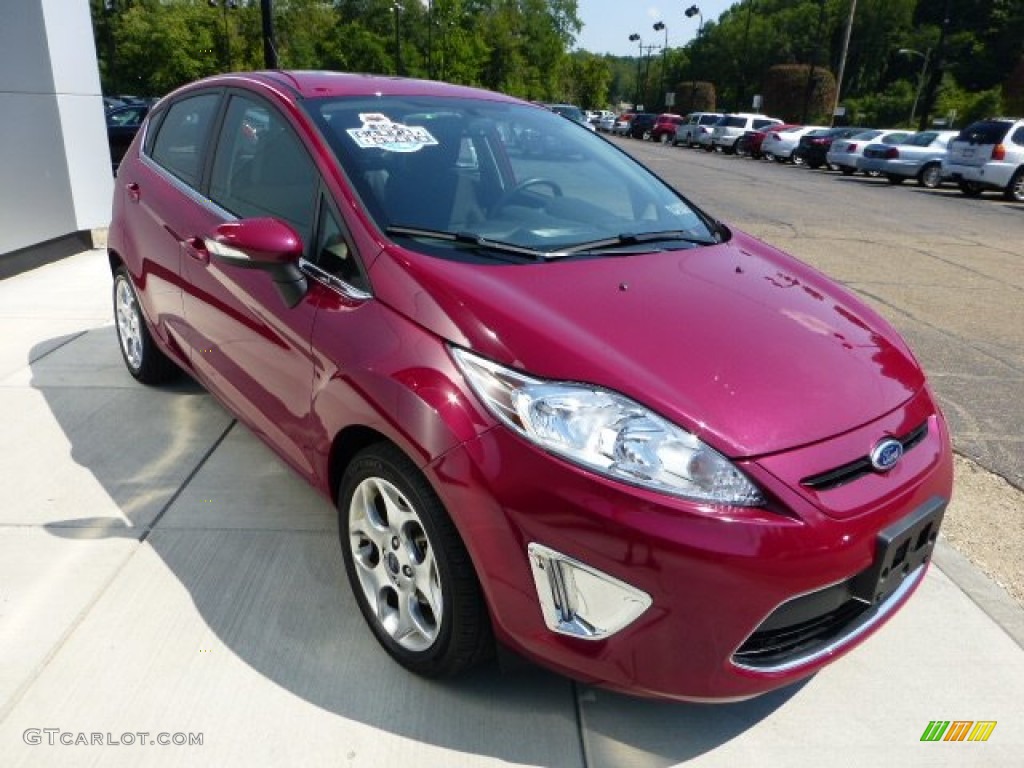 Bright Magenta Metallic 2011 Ford Fiesta SES Hatchback Exterior Photo #69832591