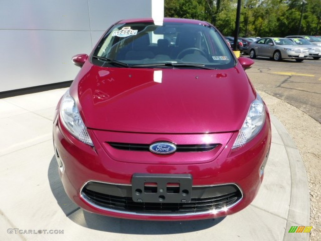 Bright Magenta Metallic 2011 Ford Fiesta SES Hatchback Exterior Photo #69832597