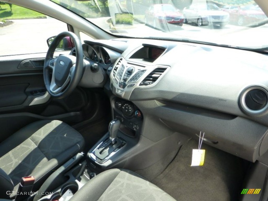 2011 Ford Fiesta SES Hatchback Charcoal Black/Blue Cloth Dashboard Photo #69832612