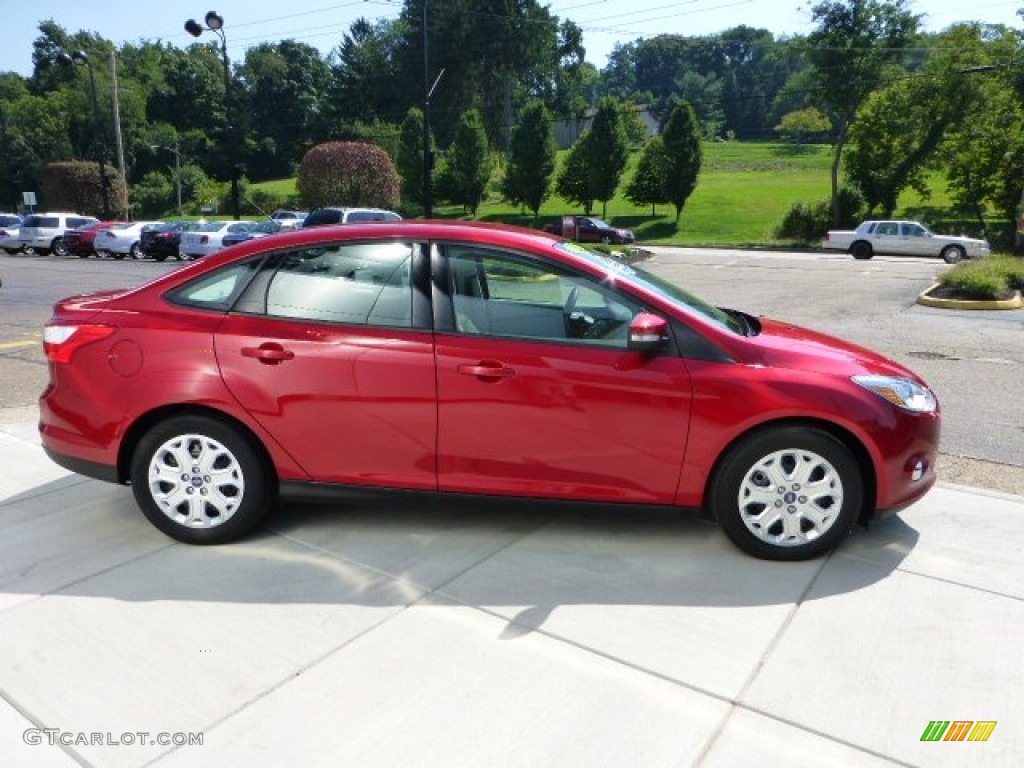 Red Candy Metallic 2012 Ford Focus SE Sedan Exterior Photo #69832723