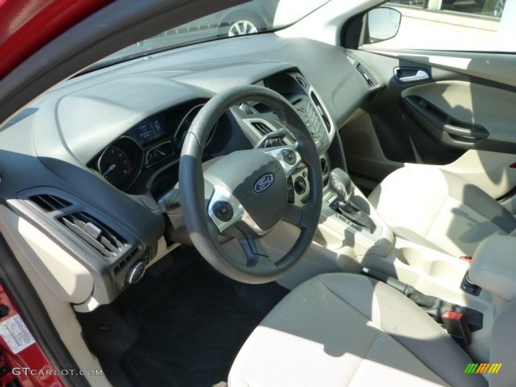 Stone Interior 2012 Ford Focus SE Sedan Photo #69832801