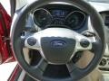 Stone 2012 Ford Focus SE Sedan Steering Wheel