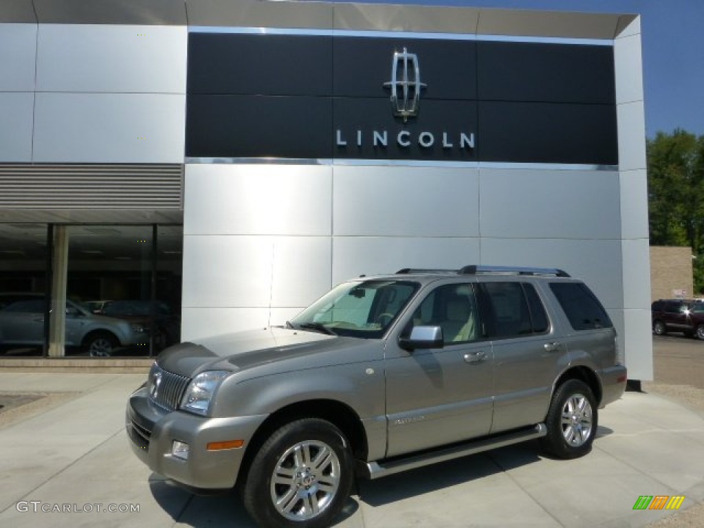 2008 Mountaineer Premier AWD - Vapor Silver Metallic / Camel photo #1