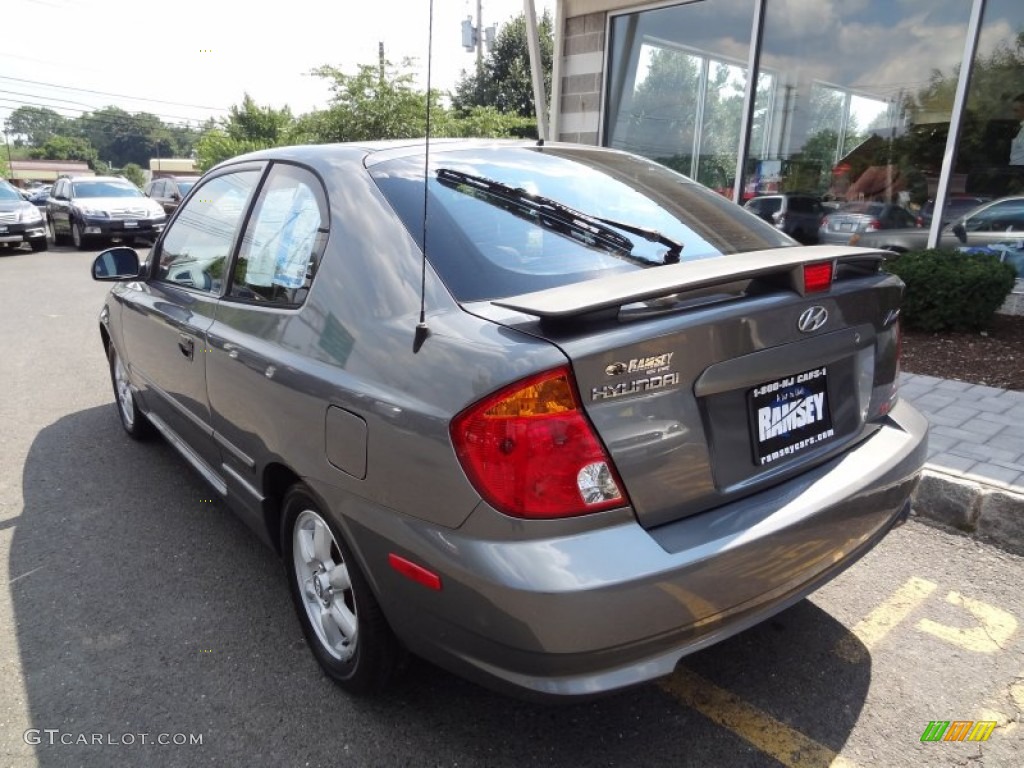 2004 Accent GL Coupe - Stormy Gray / Gray photo #4