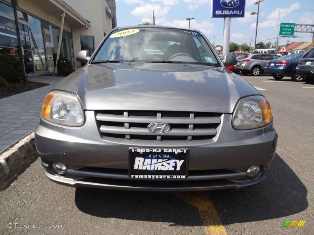 2004 Accent GL Coupe - Stormy Gray / Gray photo #9