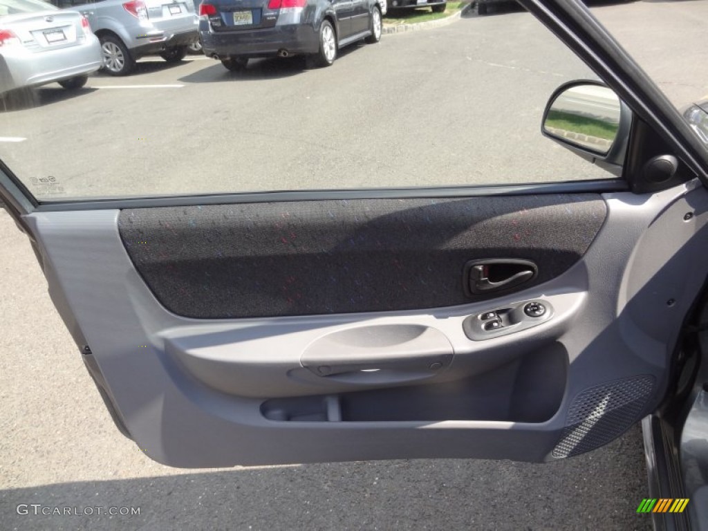 2004 Accent GL Coupe - Stormy Gray / Gray photo #12