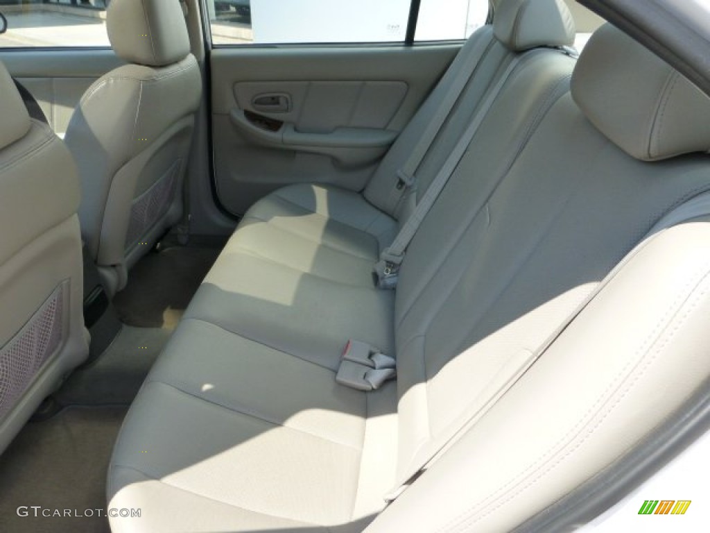 2006 Elantra Limited Sedan - Nordic White / Beige photo #16