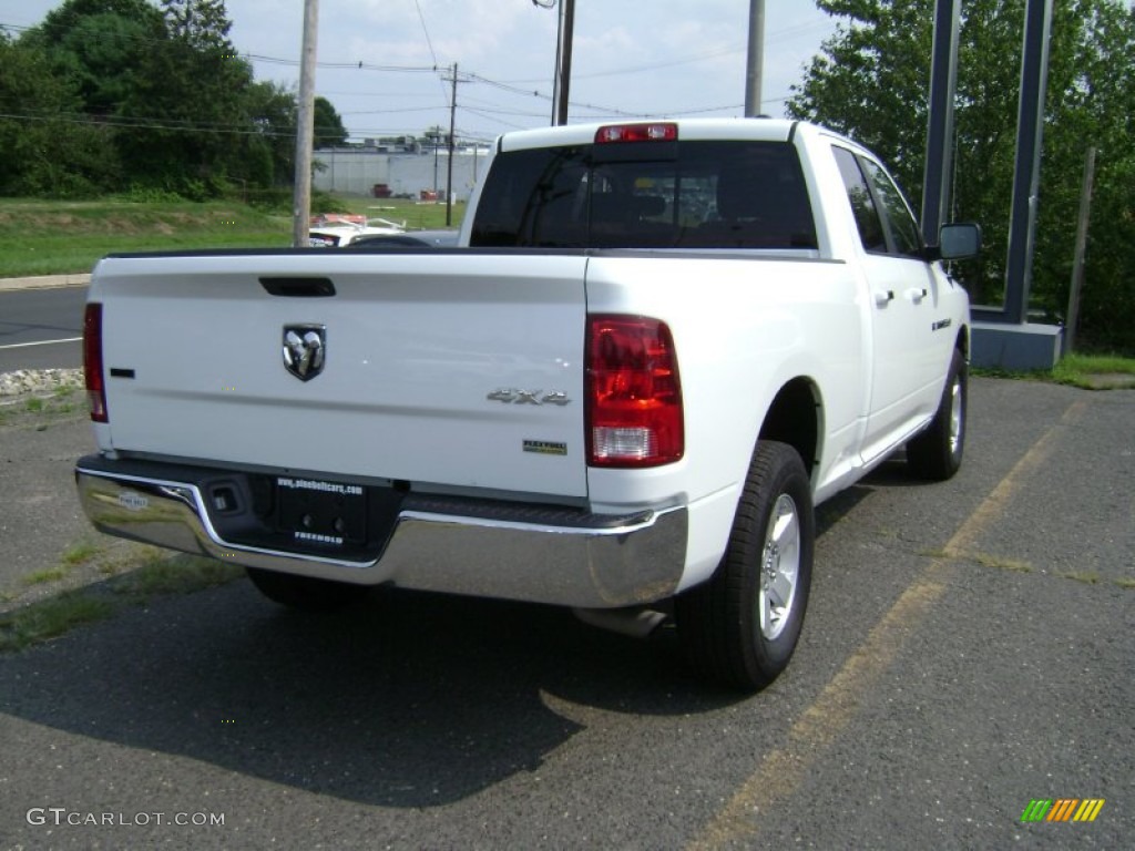 2012 Ram 1500 SLT Quad Cab 4x4 - Bright White / Dark Slate Gray/Medium Graystone photo #4