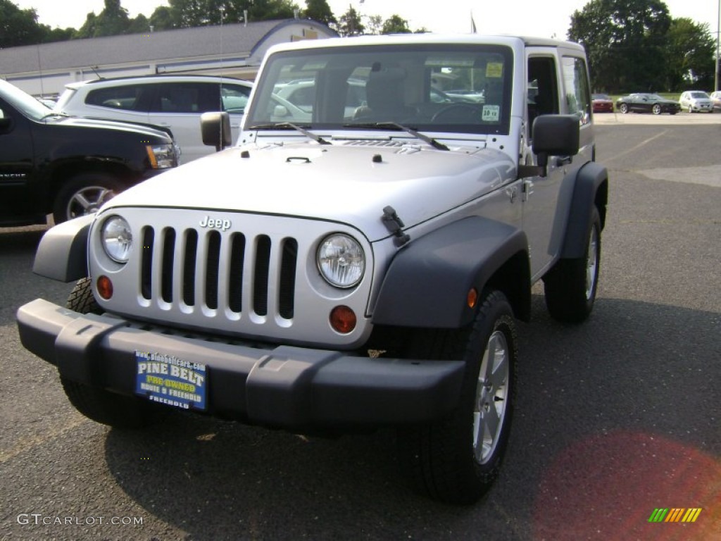 2009 Wrangler X 4x4 - Bright Silver Metallic / Dark Slate Gray/Medium Slate Gray photo #1