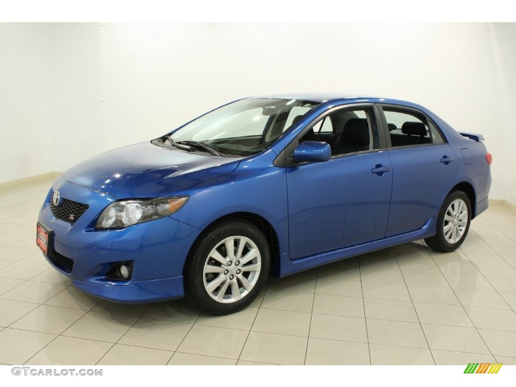 2009 Corolla S - Blue Streak Metallic / Dark Charcoal photo #3
