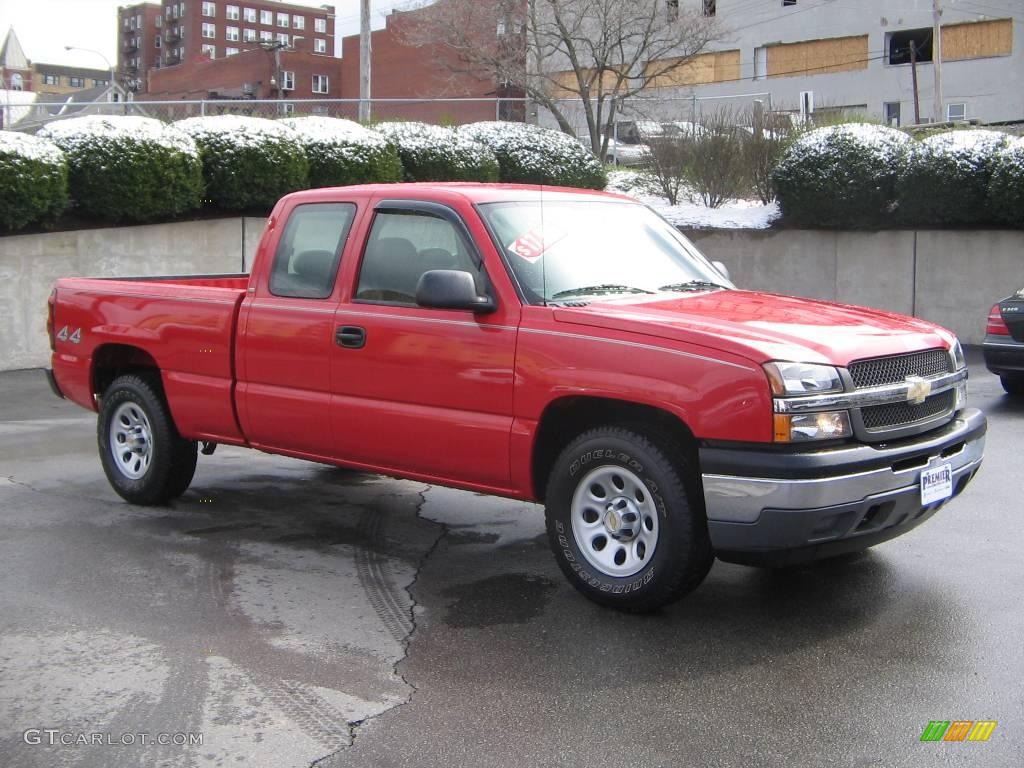 2005 Silverado 1500 Z71 Extended Cab 4x4 - Victory Red / Dark Charcoal photo #8