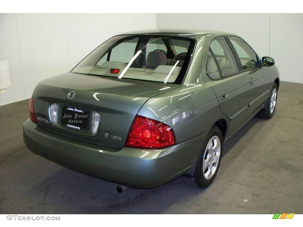 2005 Sentra 1.8 S - Jaded Green / Taupe photo #4