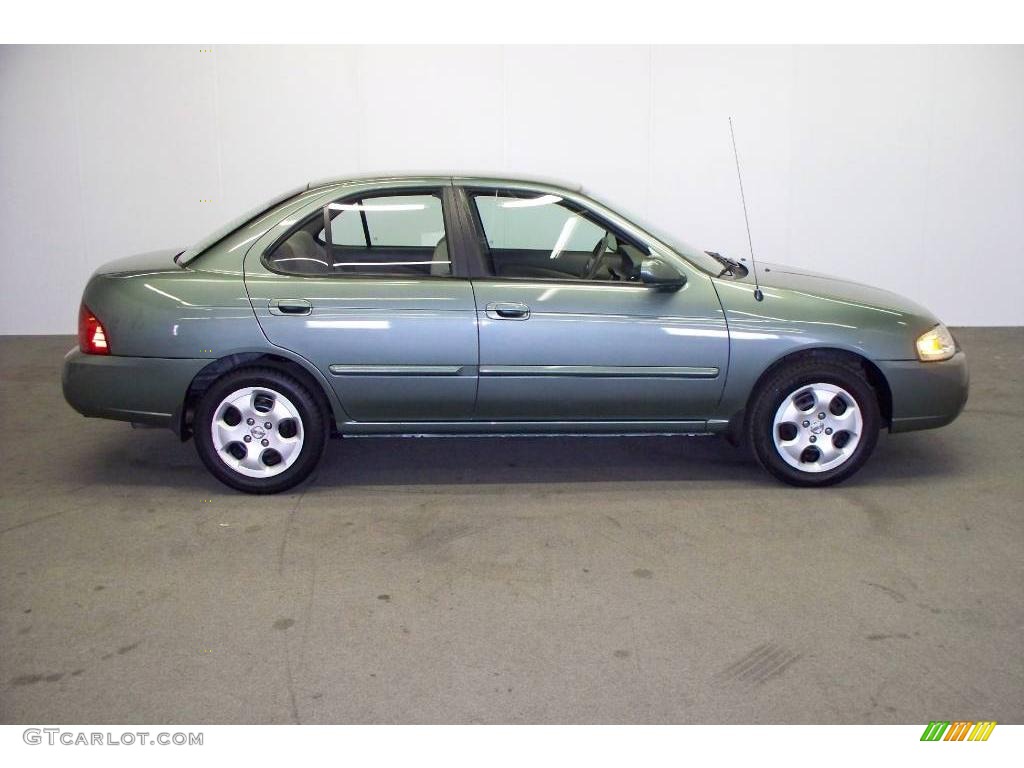 2005 Sentra 1.8 S - Jaded Green / Taupe photo #6
