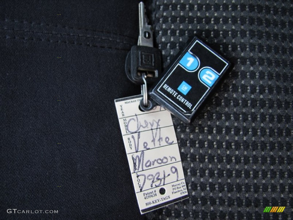 1989 Chevrolet Corvette Convertible Keys Photo #69838210