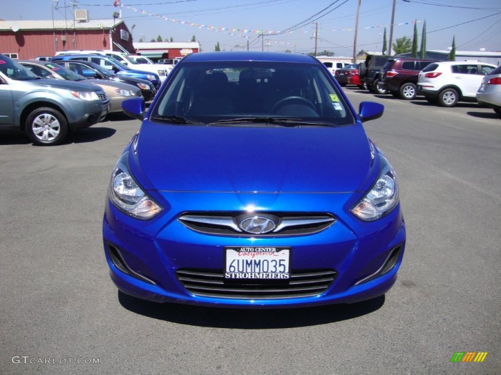 2012 Accent GS 5 Door - Marathon Blue / Black photo #2