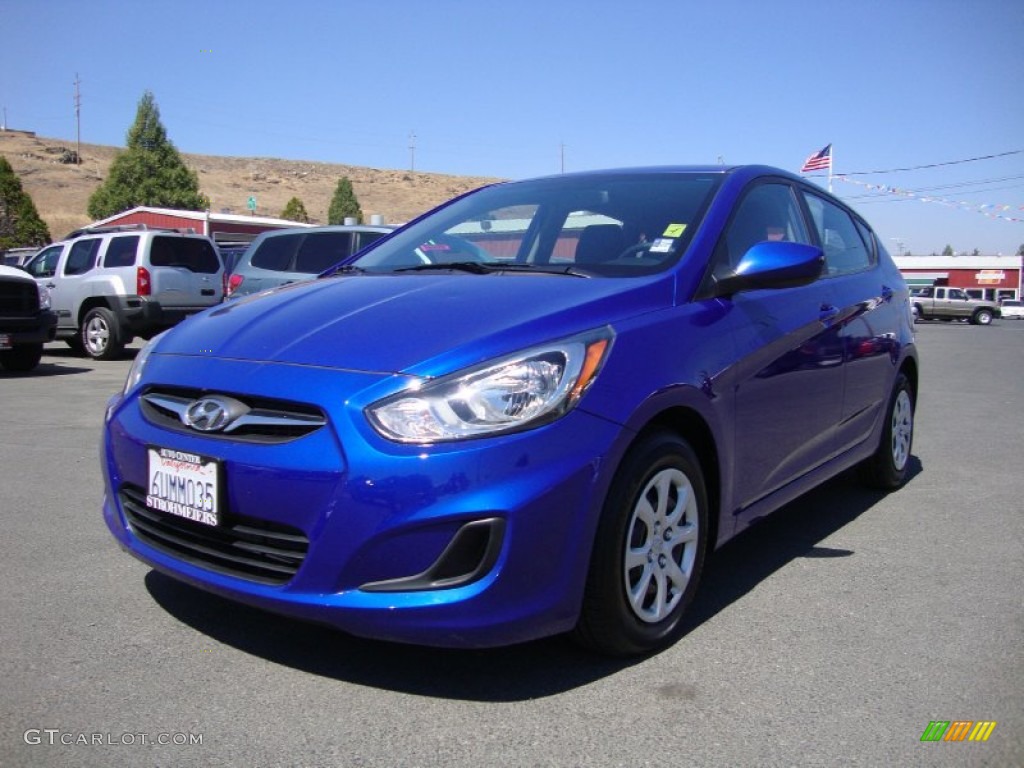 2012 Accent GS 5 Door - Marathon Blue / Black photo #3