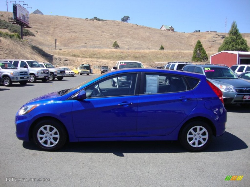 2012 Accent GS 5 Door - Marathon Blue / Black photo #4