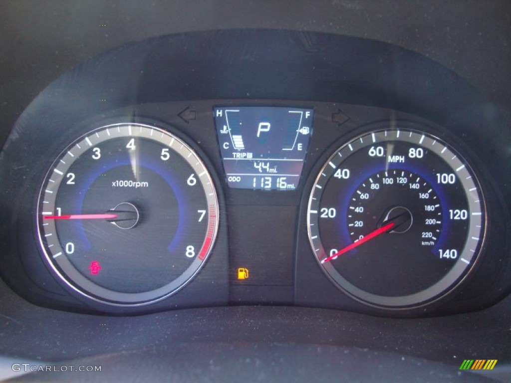 2012 Accent GS 5 Door - Marathon Blue / Black photo #12