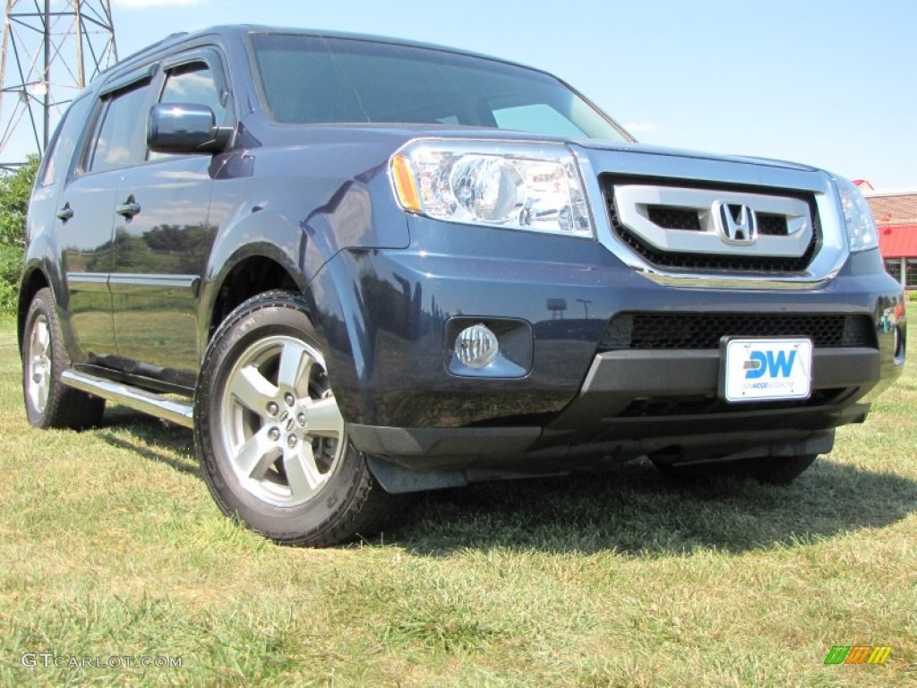 2009 Pilot EX 4WD - Bali Blue Pearl / Black photo #1