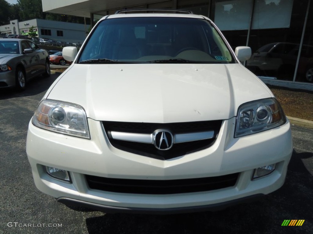 2004 MDX  - Aspen White Pearl / Saddle photo #3