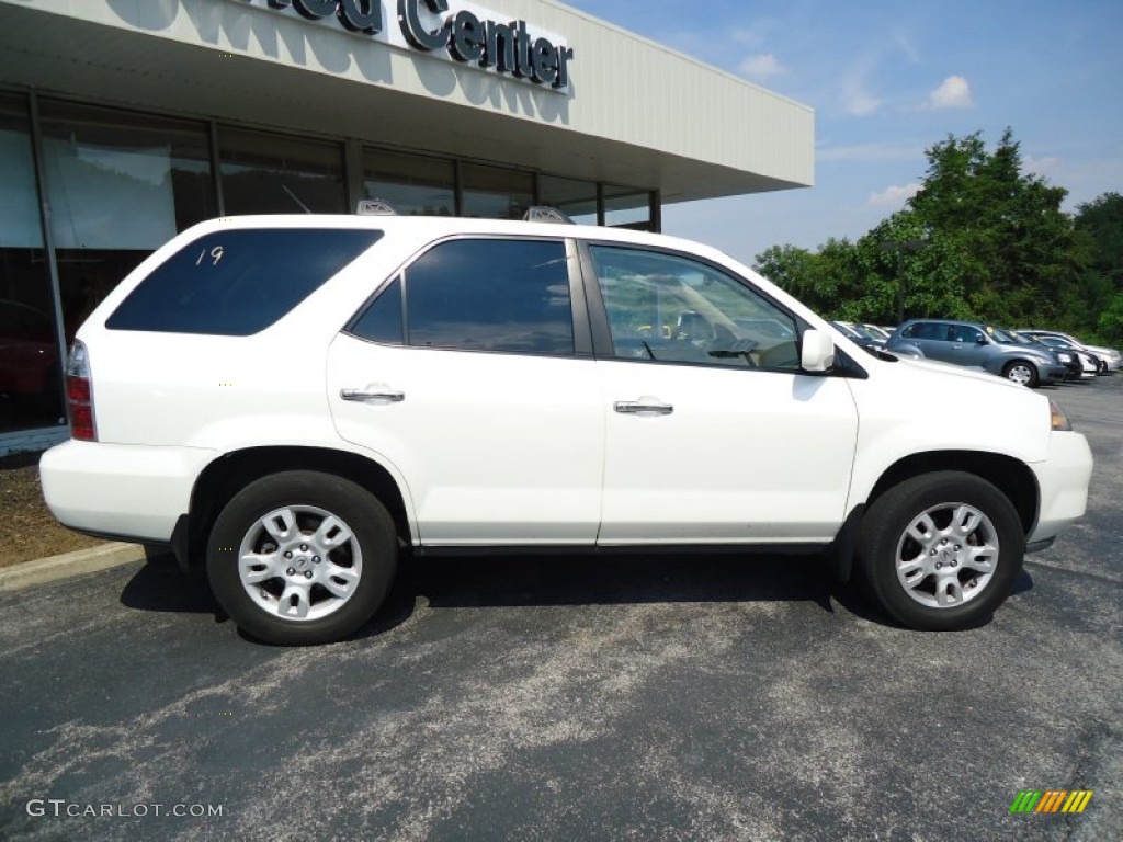 2004 MDX  - Aspen White Pearl / Saddle photo #5