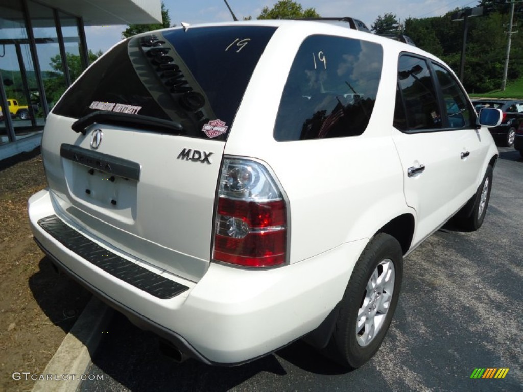 2004 MDX  - Aspen White Pearl / Saddle photo #6