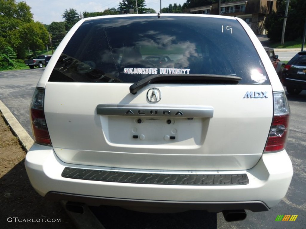 2004 MDX  - Aspen White Pearl / Saddle photo #7