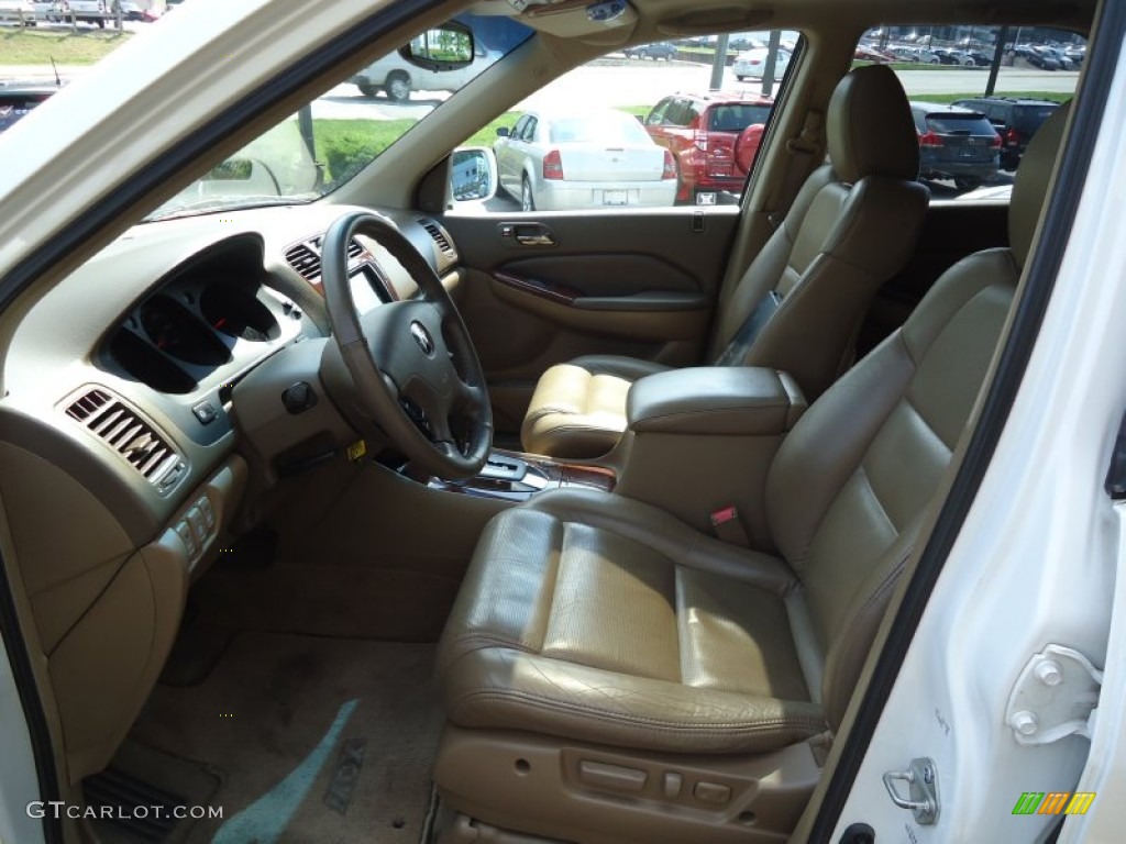 2004 MDX  - Aspen White Pearl / Saddle photo #11
