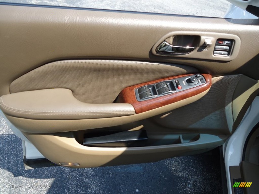 2004 MDX  - Aspen White Pearl / Saddle photo #12
