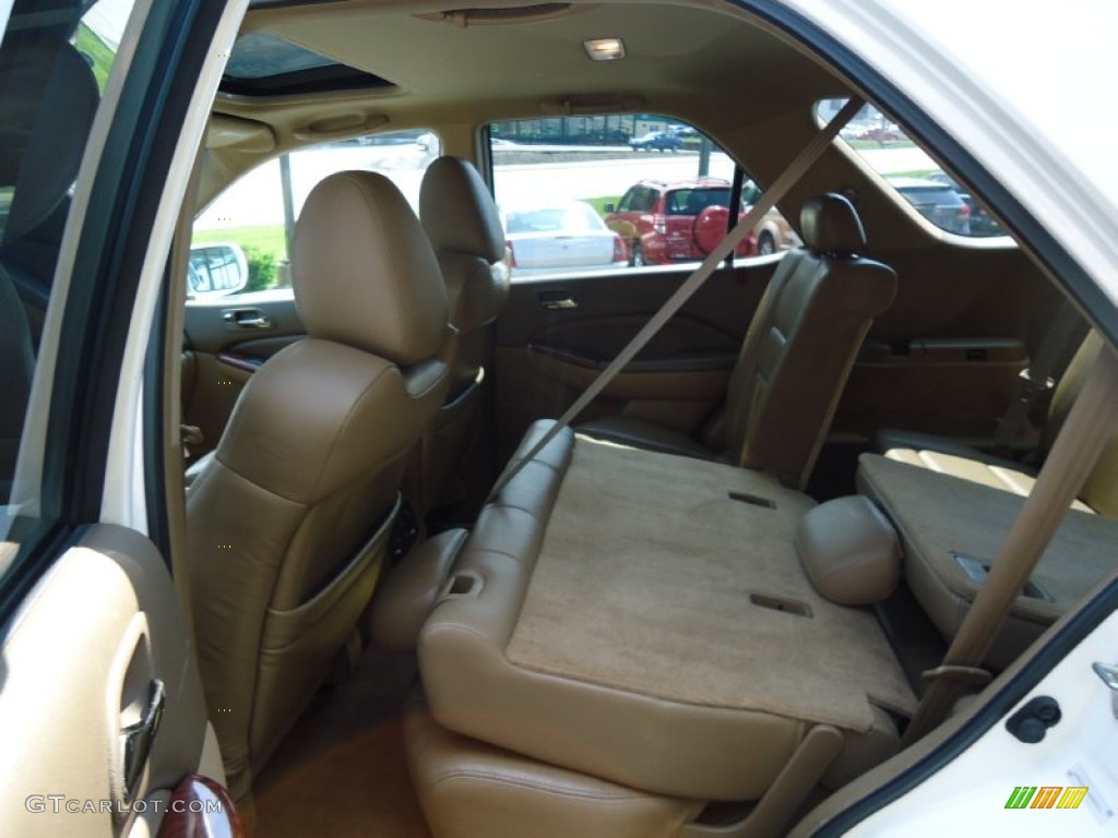 2004 MDX  - Aspen White Pearl / Saddle photo #19