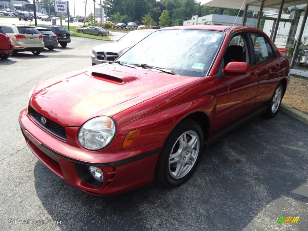 2003 Impreza WRX Sedan - Sedona Red Pearl / Black photo #2