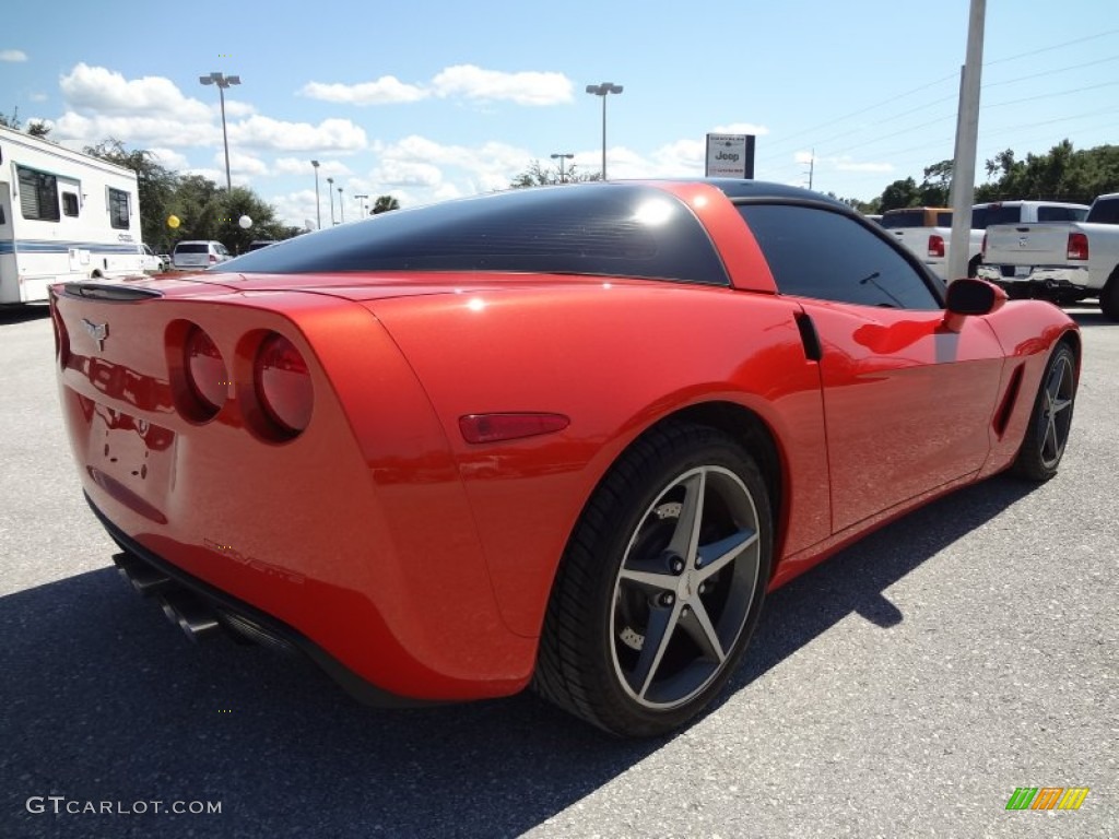 Inferno Orange Metallic 2011 Chevrolet Corvette Coupe Exterior Photo #69842215