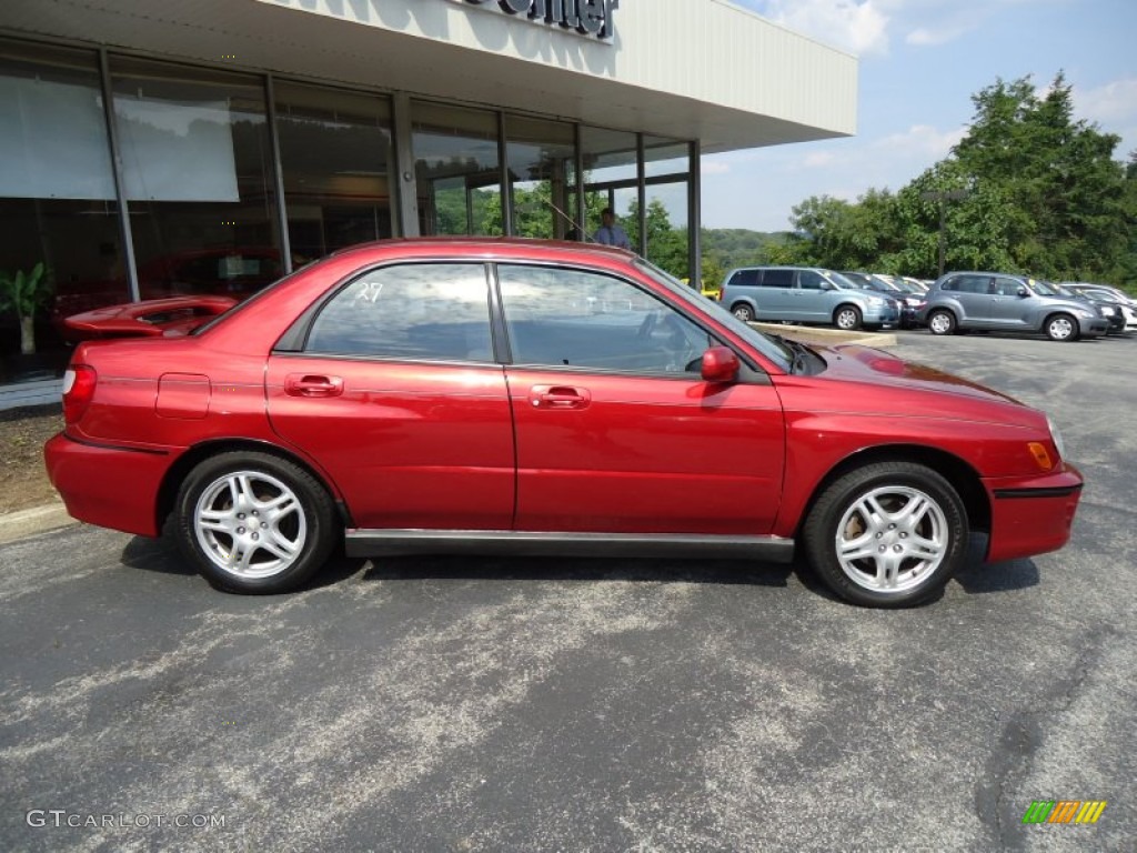 Sedona Red Pearl 2003 Subaru Impreza WRX Sedan Exterior Photo #69842236