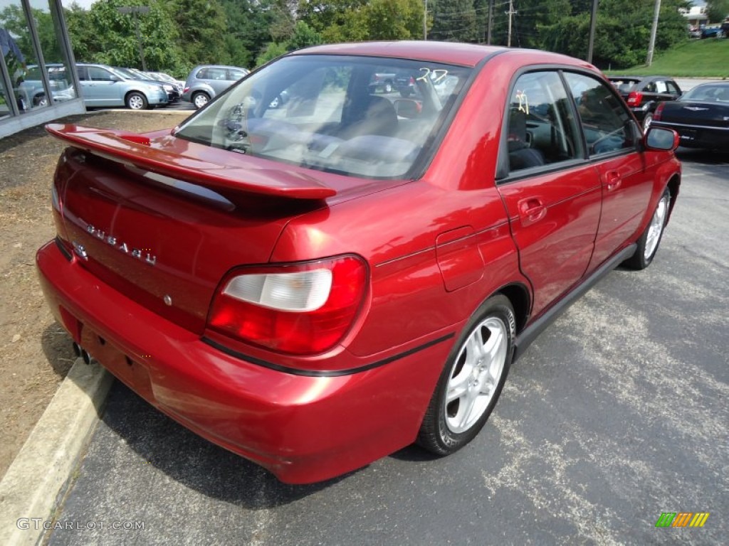 Sedona Red Pearl 2003 Subaru Impreza WRX Sedan Exterior Photo #69842245