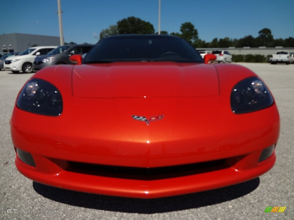 Inferno Orange Metallic 2011 Chevrolet Corvette Coupe Exterior Photo #69842256