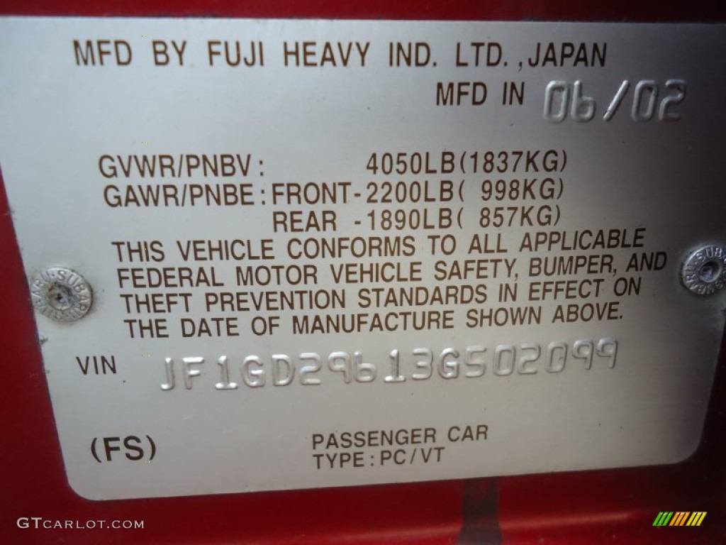 2003 Impreza WRX Sedan - Sedona Red Pearl / Black photo #29