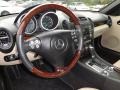 2008 Mercedes-Benz SLK Beige Interior Steering Wheel Photo