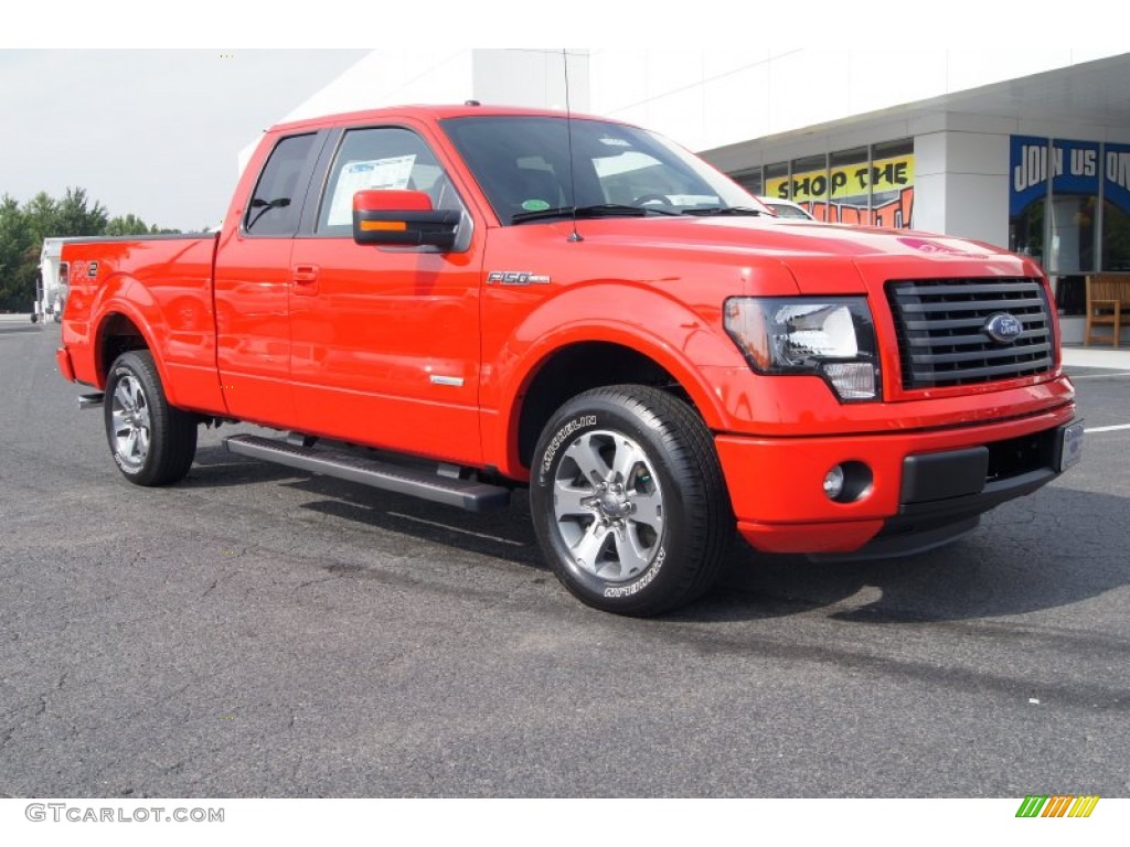 Race Red 2012 Ford F150 FX2 SuperCab Exterior Photo #69843862
