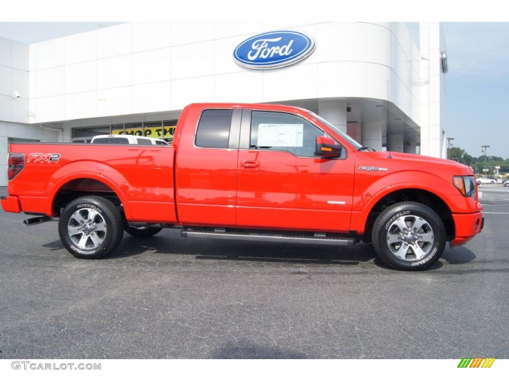 Race Red 2012 Ford F150 FX2 SuperCab Exterior Photo #69843871