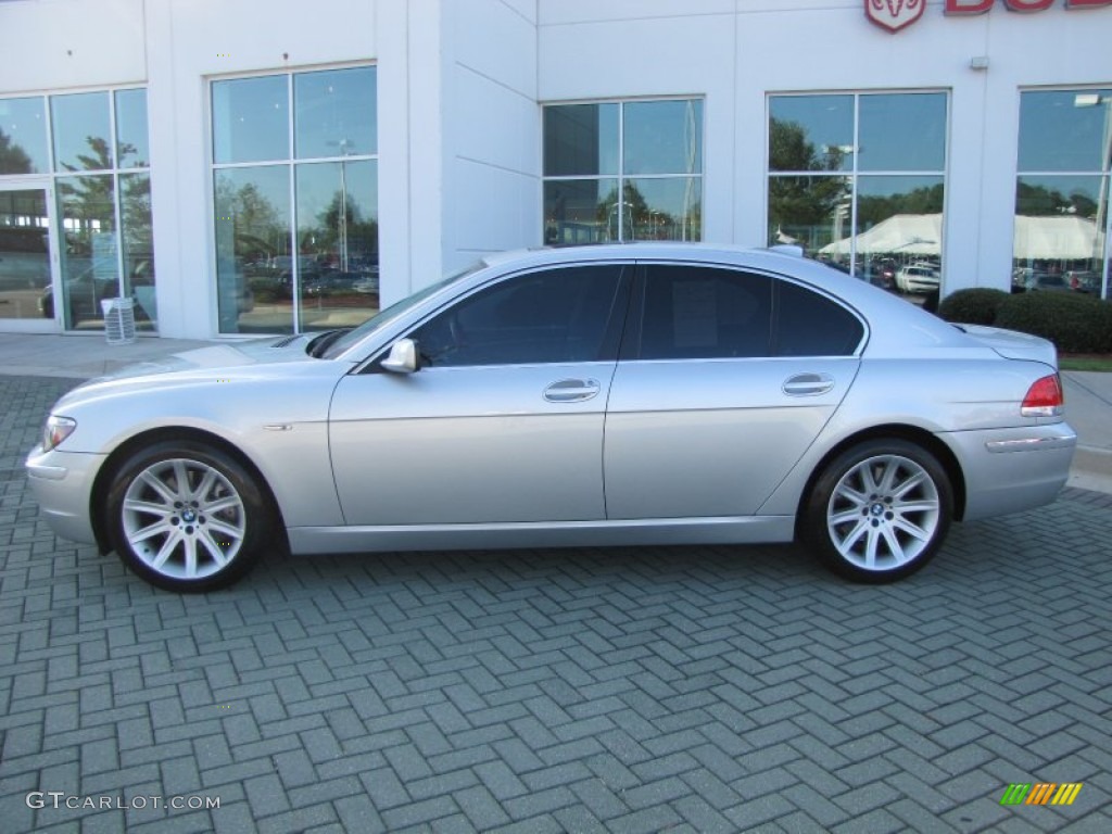 2006 7 Series 750i Sedan - Titanium Silver Metallic / Basalt Grey/Flannel Grey photo #2