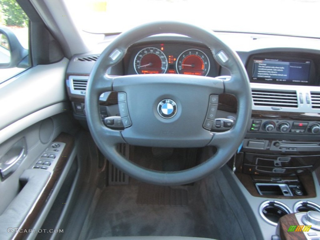 2006 7 Series 750i Sedan - Titanium Silver Metallic / Basalt Grey/Flannel Grey photo #23