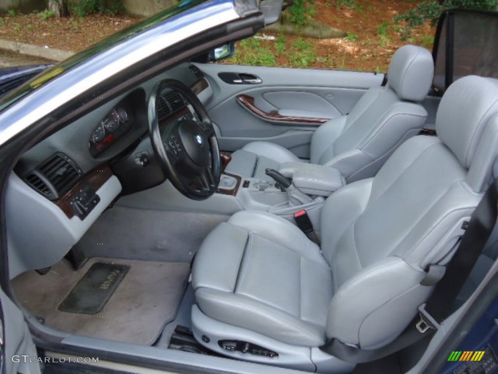 Grey Interior 2002 BMW 3 Series 330i Convertible Photo #69845914