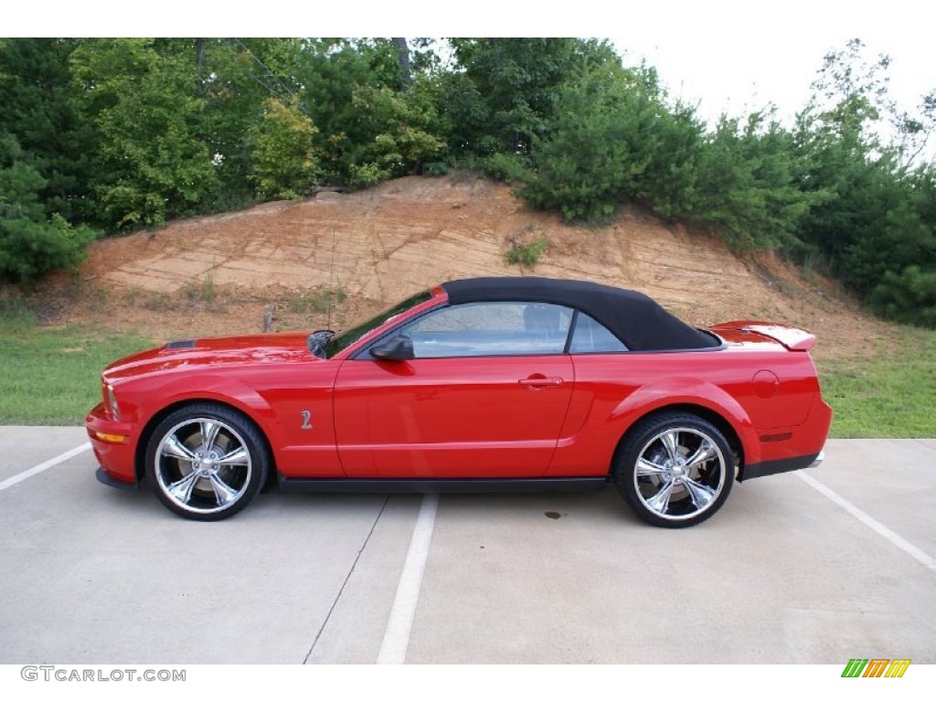 2008 Mustang Shelby GT500 Convertible - Torch Red / Charcoal Black photo #1