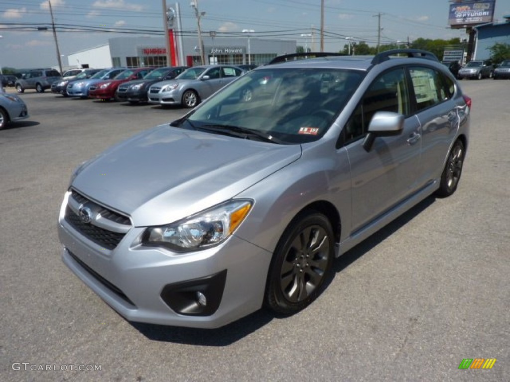 2012 Impreza 2.0i Sport Limited 5 Door - Ice Silver Metallic / Black photo #3